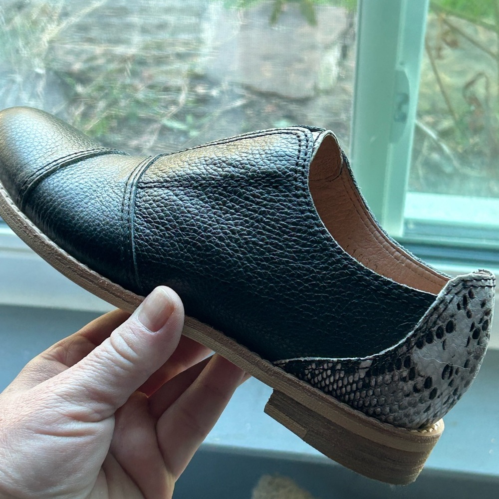 Black Textured Ankle Booties